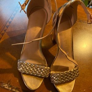 Madden Girl gold heel